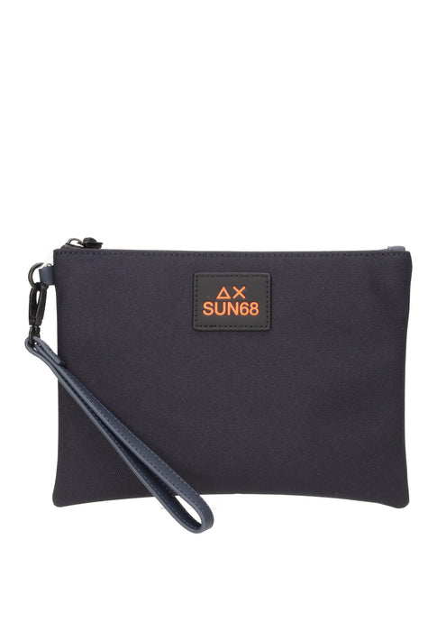 Pochette Everyday In Tessuto Con Chiusura A Zip E Tira Zip 23x16x2 Cm SUN68 Y36111