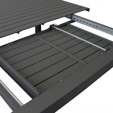Tavolo allungabile in alluminio verniciato 100/150 x 150 cm