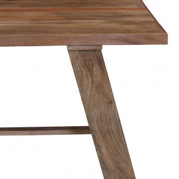 Tavolo in legno di mango massiccio 200x100x76 cm colore marrone