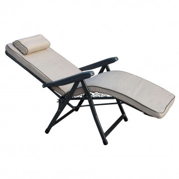 Poltrona automatica in acciaio e tessuto, dimensioni standard, peso 14,8 kg