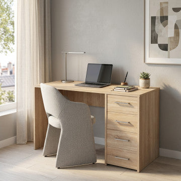 Porta PC Quercia Chiaro 120x50x74h cm