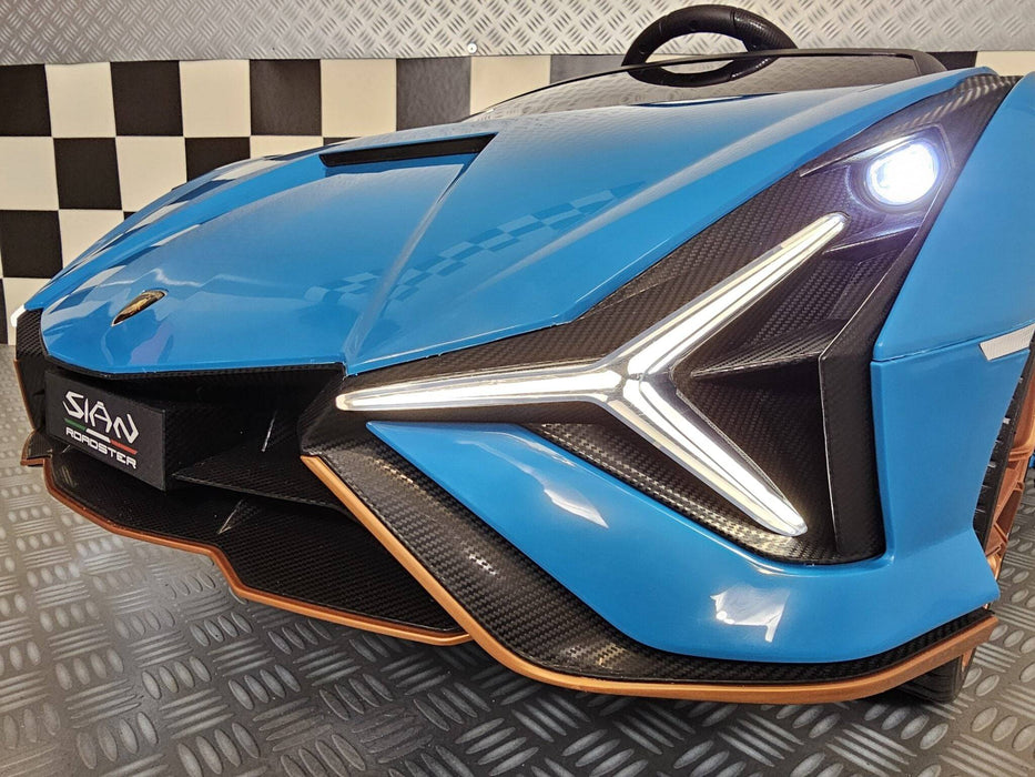 Auto Elettrica per Bambini Lamborghini Sian 24 V – 2 Posti – Blu