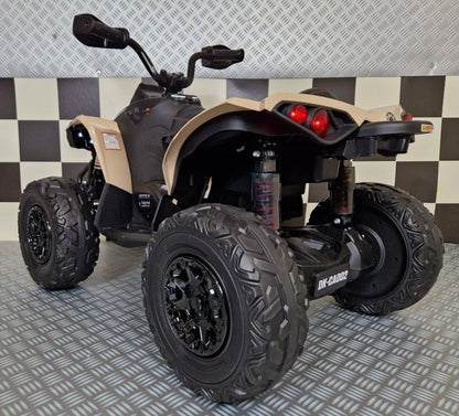 Quad Elettrico per Bambini Can-Am Maverick 24 V – Colore Cachi