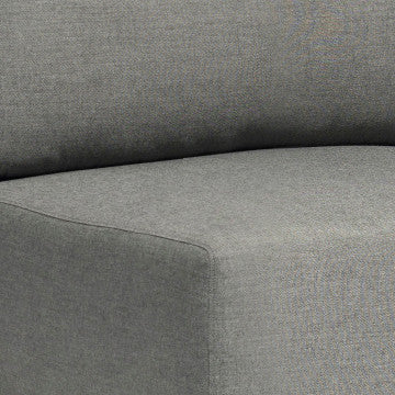 Poltrona centrale struttura alluminio antracite rivestimento corda PVC