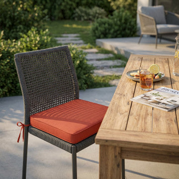 Cuscino seduta sfoderabile in poliestere idrorepellente 39x39 cm
