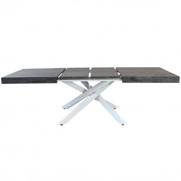 Tavolo allungabile con piano MDF melaminico effetto legno 160/240x90 cm