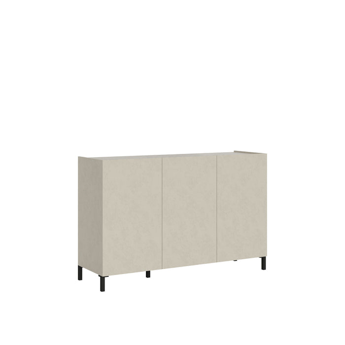 Madia e Credenza Solaria cashmere con ante e cassetti