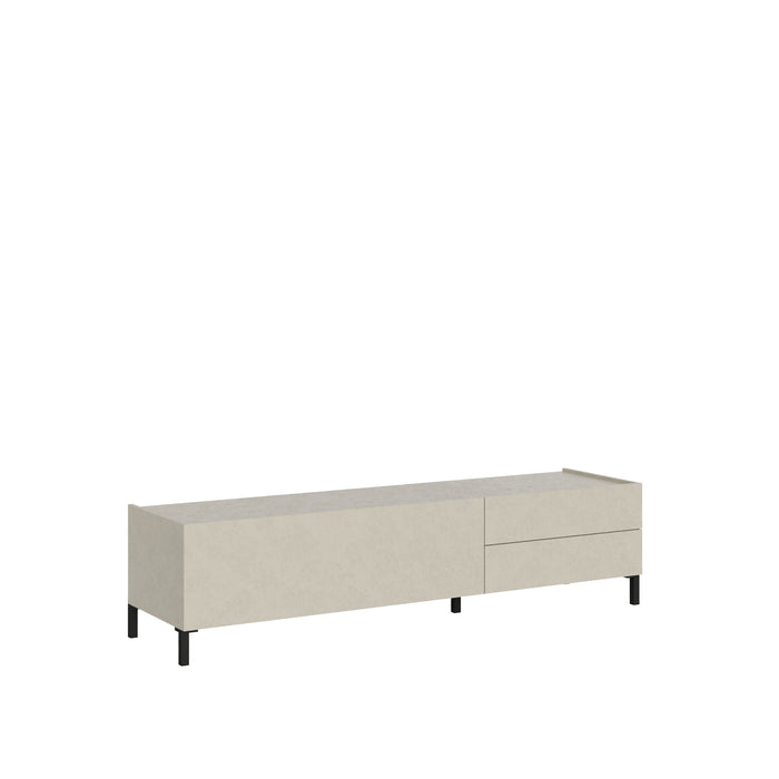 Madia e Credenza Solaria cashmere con ante e cassetti