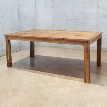 Tavolo in legno riciclato 200x100x77 cm colore marrone