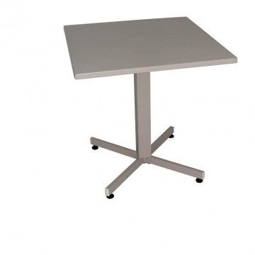 Tavolo quadrato 70x70 cm in acciaio con tubi strutturali e trattamento antiruggine