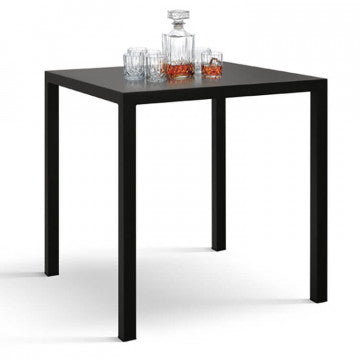 Tavolo autolivellante in acciaio 70x70 cm, altezza 74 cm, verniciatura antracite