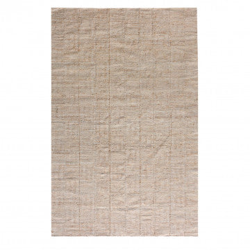 Tappeto in lana e juta beige 160x230 cm, spessore 1 cm, peso 4,4 kg