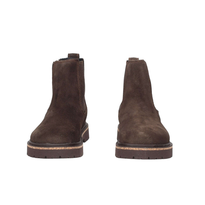 Birkenstock Beatles Highwood In Camoscio Deep Blue Con Plantare Originale Rimovibile Anatomico