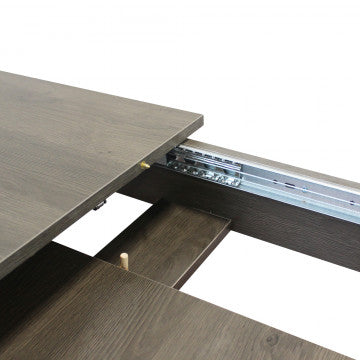 Tavolo allungabile melamina antracite 140/190 x 90 cm, altezza 78 cm