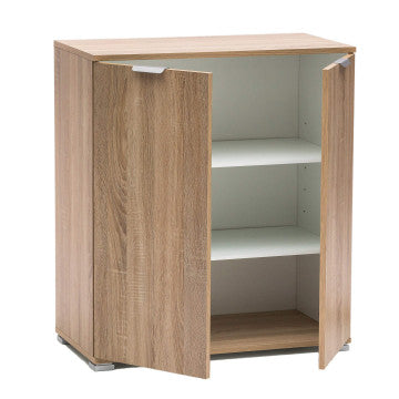 Mobiletto 2 ante in truciolare bilaminato 75x38x85 cm colore naturale