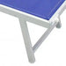 Lettino Bari Blu: Alluminio e Textilene, cm 181x61x38 Sdraio da giardino Hobby Shop Solution   