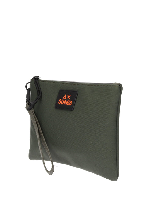 Pochette Everyday In Tessuto Con Chiusura A Zip E Tira Zip 23x16x2 Cm SUN68 Y36111