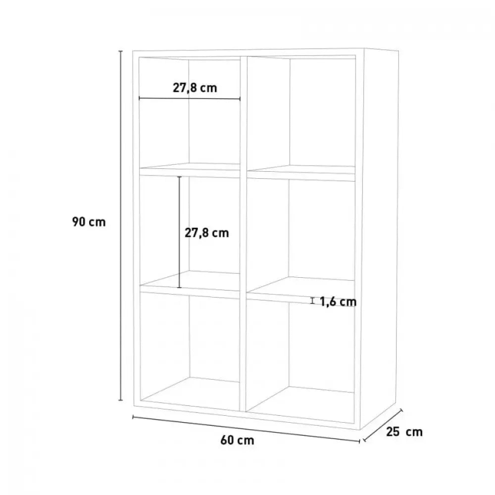 Libreria in Acero Wotan - Dimensioni 60 x 25 x 90 cm Librerie made in italy Web forniture   