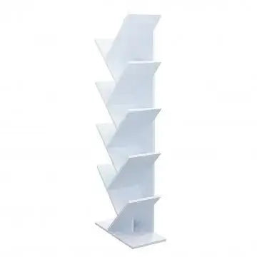 Libreria Ariane Bianca e Naturale: Melammina, 50x25x141,5 Librerie Hobby Shop Solution   