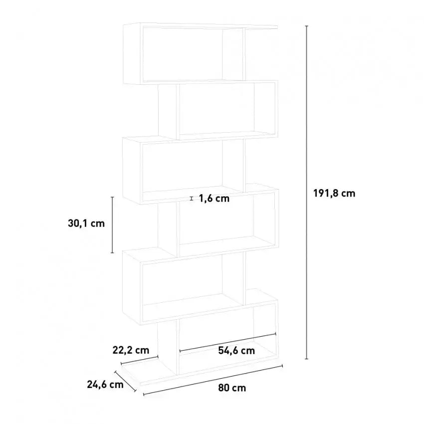 Libreria Moderno Design CALLI - Bianco Lucido Librerie made in italy Web forniture   