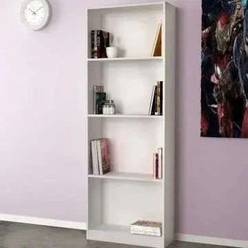 Libreria Line Bianca, 60x24x170 Librerie Hobby Shop Solution   