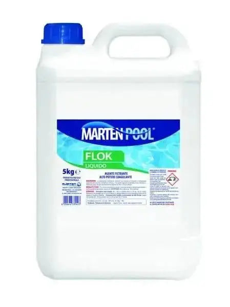 Liquido flocculante "flok" kg.5 Detergenti e soluzioni piscine MARTEN   