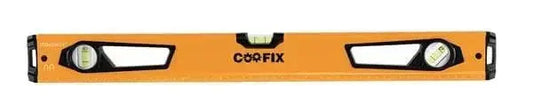Livella in alluminio diverse misure Cofix con 3 bolle e corpo robusto da 60 mm, ideale per lavori di precisione in edilizia e fai da te.