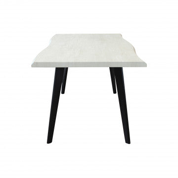 Tavolo piano MDF melaminico effetto legno struttura metallo 160x90x75