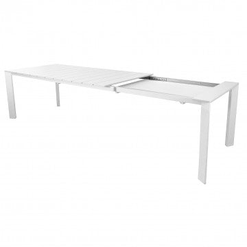 Tavolo alluminio verniciato 165/215 x 85 cm, altezza 75,5 cm