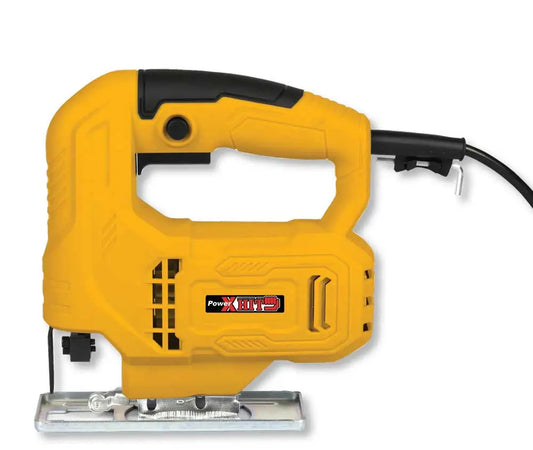Seghetto alternativo professionale giallo con motore da 400W, corpo compatto, lama per tagli precisi, impugnatura ergonomica, SKU: M-PH30350
