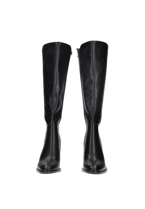 Stivali Miriam EXE In Ecopelle Con Chiusura A Cerniera Tacco Alto 8 Cm Con Sottopiede Imbottito In Pelle