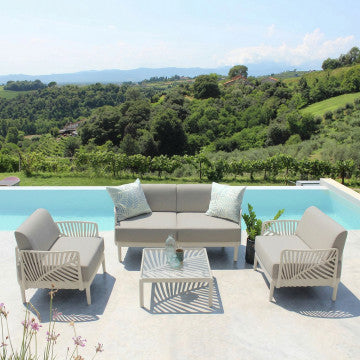 Coppia braccioli salotto in polipropilene - 60x10x44 cm