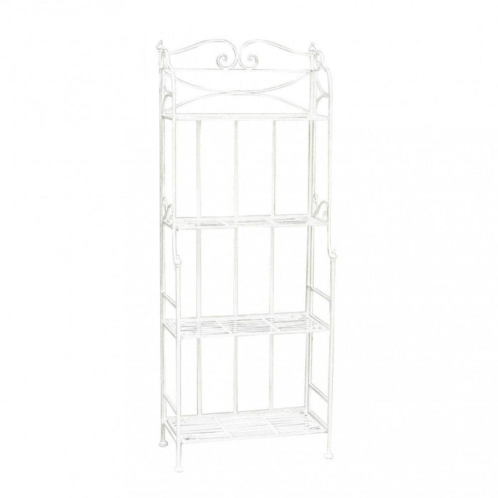 Étagère Noelle 4 Piani Acciaio Bianco 61x32x156h cm