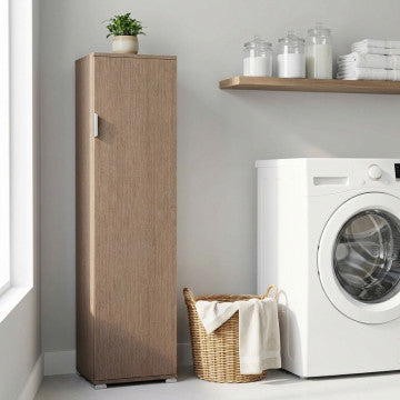 Portascope in truciolare bilaminato, rovere grigio, 40x33x151 cm