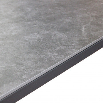 Salotto 3 pezzi struttura alluminio rivestimento corda PVC con cuscini