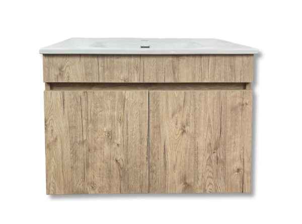 Mobile Bagno Sospeso Cortina con Due Ante in due Misure Set di mobili per bagno Hobby Shop Solution 100X45CM ROVERE SHERWOOD 