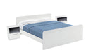 Set Letto Matrimoniale Derby con Comodini in Due Varianti Letti Hobby Shop Solution BIANCO ALPES  