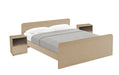 Set Letto Matrimoniale Derby con Comodini in Due Varianti Letti Hobby Shop Solution ROVERE NORDICO  