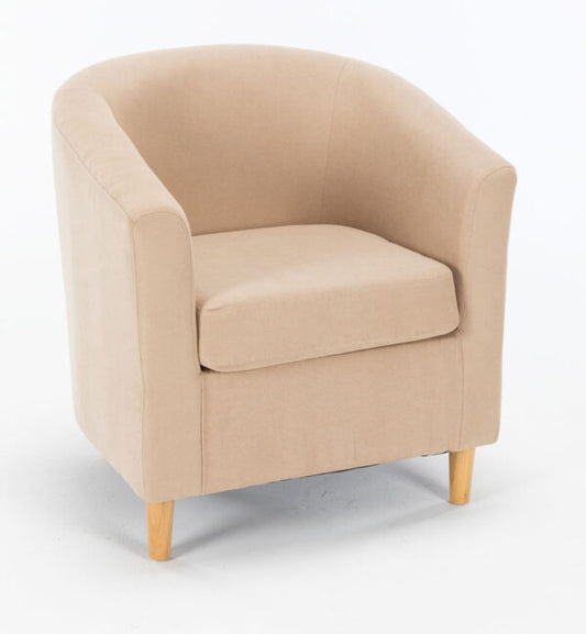 Poltroncina Maja in tessuto Enjoi 70x63x68h Poltrone Hobby Shop Solution BEIGE  