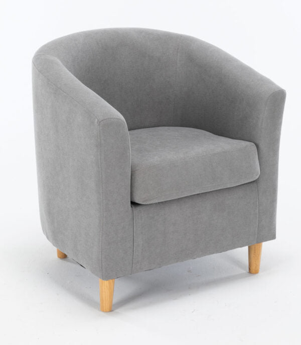 Poltroncina Maja in tessuto Enjoi 70x63x68h Poltrone Hobby Shop Solution GRIGIO CHIARO  