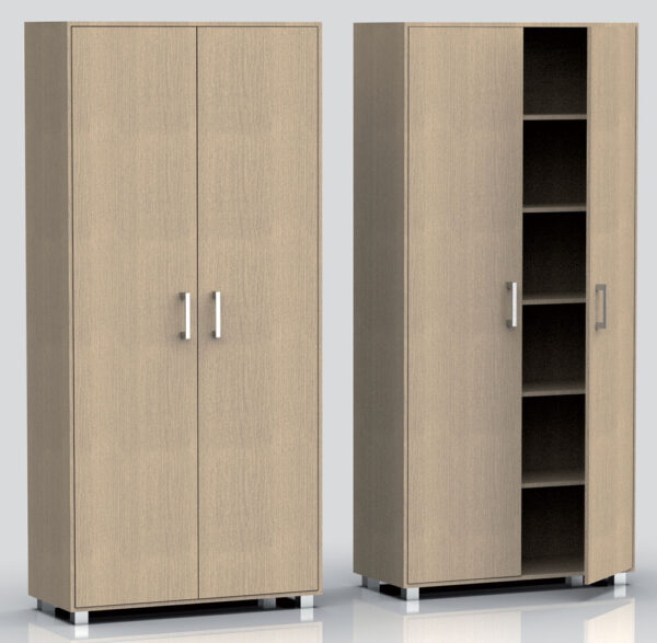 Mobile Scarpiera Alta Mars4 con 6 Piani in Rovere Nordico e Bianco Alpes o Rovere Scarpiere e organizer per scarpe Hobby Shop Solution ROVERE CANADIAN  