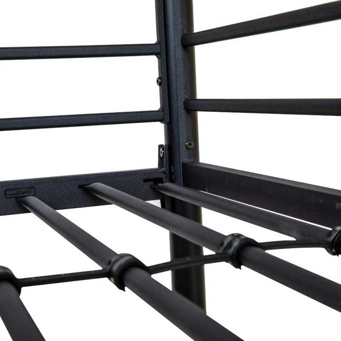 Letto a Castello Monza Acciaio Nero 80x190 cm H160