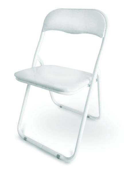 polo campingstuhl Sedie chiudibili POLO GLOSSY con Struttura in Acciaio Lucido Bianco