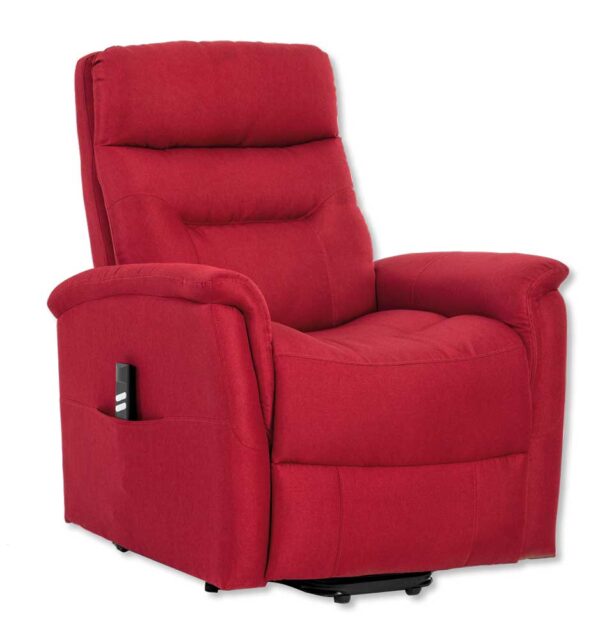 Poltrona Relax 2 Motori SOFT Bordeaux con Funzione Reclinabile e Alzapersona