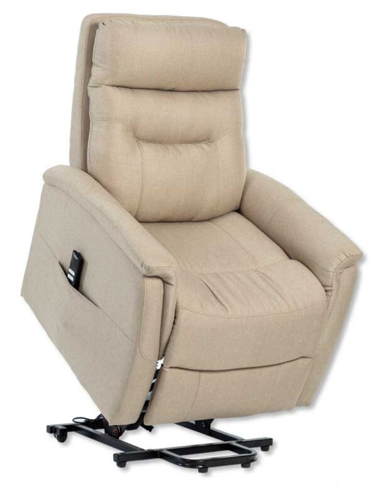 Poltrona Relax 2 Motori SOFT Sabbia con Funzione Reclinabile e Alzapersona