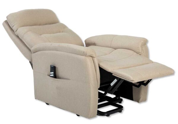 Poltrona Relax 2 Motori SOFT Sabbia con Funzione Reclinabile e Alzapersona