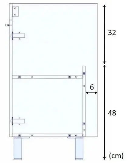 Mobile Bagno Bianco con Specchio 60x45x80 cm Set di mobili per bagno FORES   
