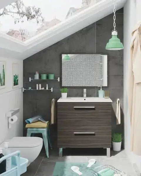 MOBILE BAGNO URBAN 80X45X80 CENERE Set di mobili per bagno FORES   