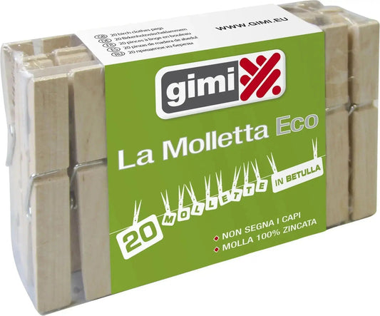 MOLLETTE STENDIB.GIMI 20 PZ.ECO Articoli da casa GIMI-VILEDA   
