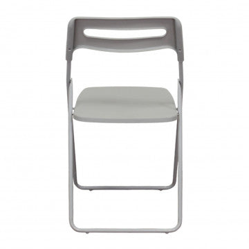Sedia impilabile in polipropilene grigio chiaro 40x43x78 cm peso 3,25 kg